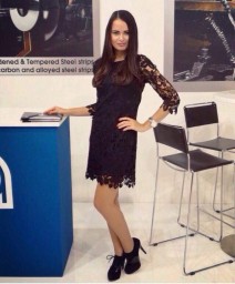 Hostess for Blechexpo in Stuttgart